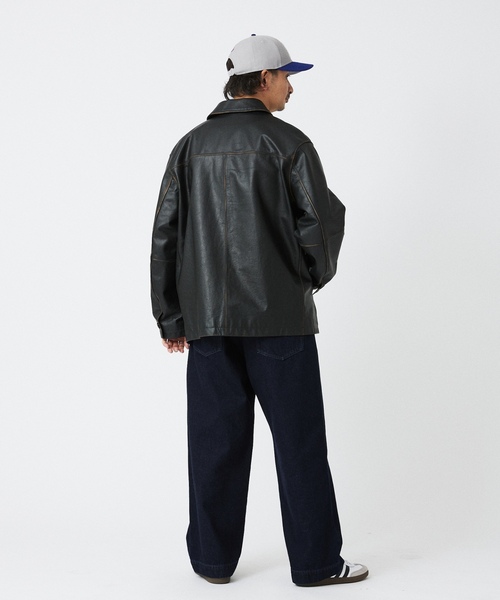 SKOOKUM（スクーカム） レザージャケット MEDIUM ブラック メンズ