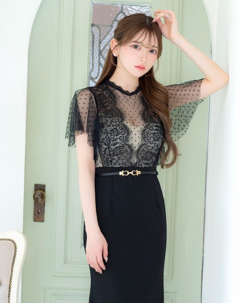 Tika（ティカ） ノースリーブワンピース L ワインレッド レディース