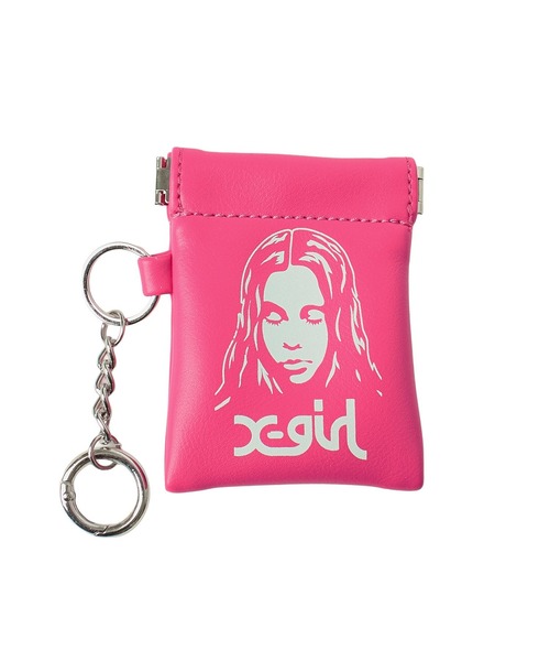 X-girl（エックスガール） ポーチ FACE MINI POUCH KEYRING レディース