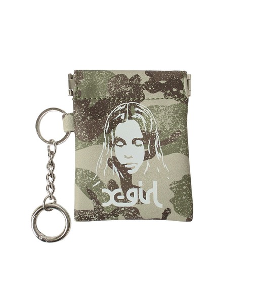 X-girl（エックスガール） ポーチ FACE MINI POUCH KEYRING レディース