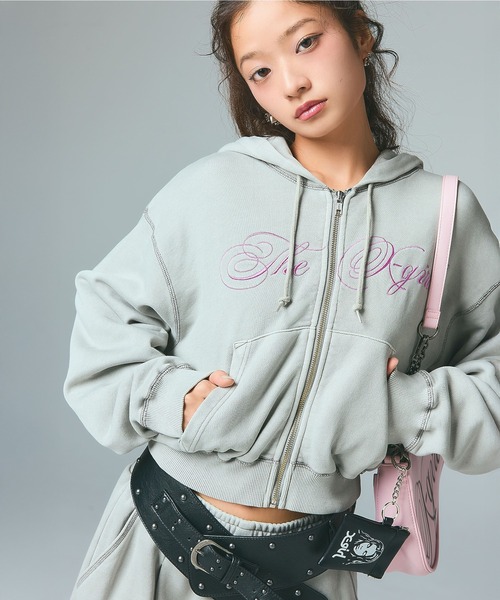 X-girl（エックスガール） ポーチ FACE MINI POUCH KEYRING レディース
