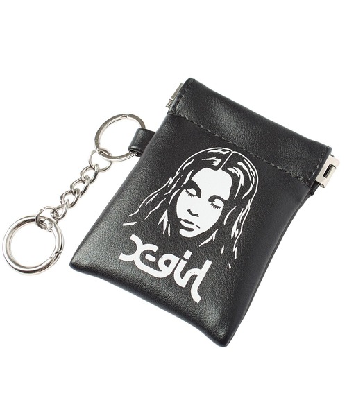 X-girl（エックスガール） ポーチ FACE MINI POUCH KEYRING レディース