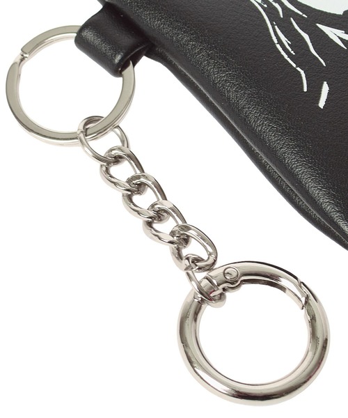 X-girl（エックスガール） ポーチ FACE MINI POUCH KEYRING レディース