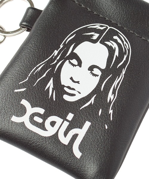 X-girl（エックスガール） ポーチ FACE MINI POUCH KEYRING レディース