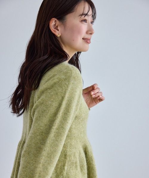 新品タグ付き ロペ アンゴラニット ROPE' PICNIC（ロペ ピクニック） ニット セーター アンゴラ混ペプラム