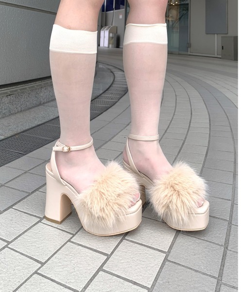 「REZOY」 パンプス L アイボリー レディース_画像2