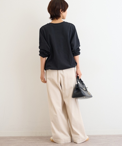 「JOURNAL STANDARD relume」 長袖カットソー FREE ブラック レディース_画像3
