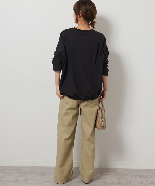 「JOURNAL STANDARD relume」 長袖カットソー FREE ブラック レディース_画像9