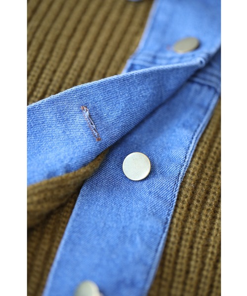 「CAWAII」 ニットカーディガン FREE マスタード レディース_画像2