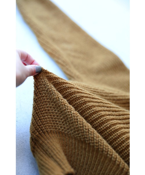 「CAWAII」 ニットカーディガン FREE マスタード レディース_画像8