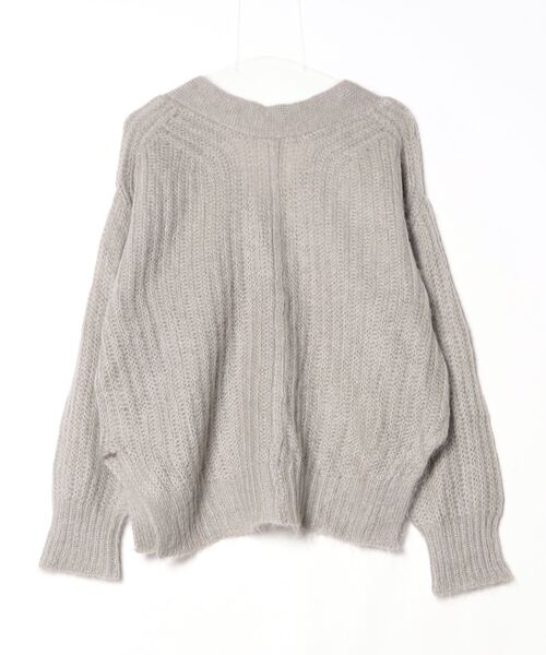 「ROPE'」 ニットカーディガン 38 グレー レディース_画像2