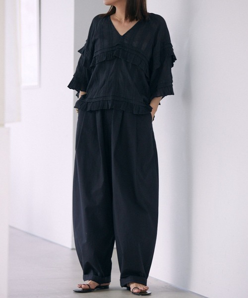 「BABYLONE」 パンツ フリー ブラック レディース_画像5