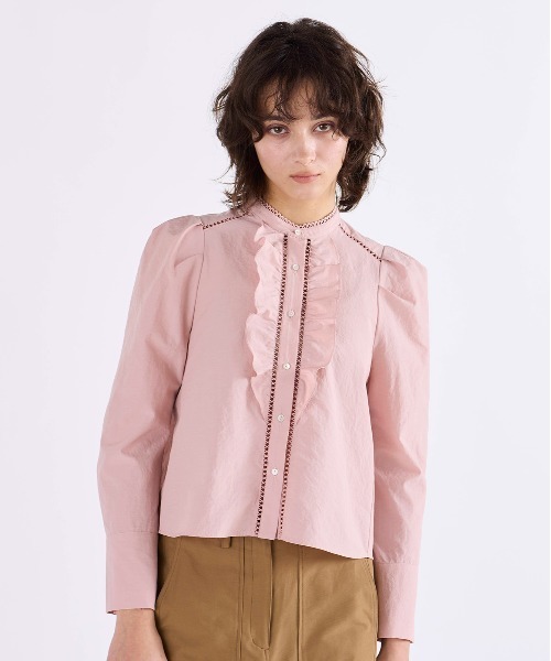 Marilyn Moon（マリリンムーン） ブラウス シャツ modern sleeve jabot