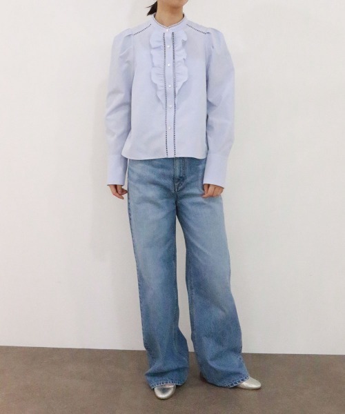 Marilyn Moon（マリリンムーン） ブラウス シャツ modern sleeve jabot