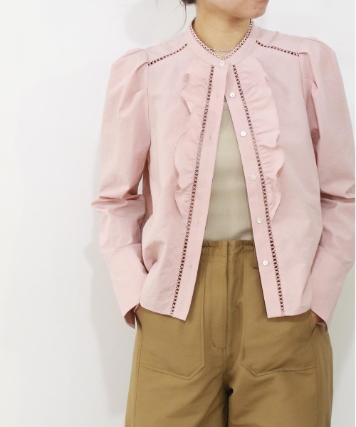 Marilyn Moon（マリリンムーン） ブラウス シャツ modern sleeve jabot