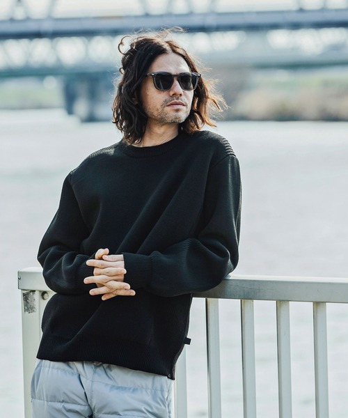 「+phenix」 長袖ニット X-LARGE ブラック メンズ_画像2