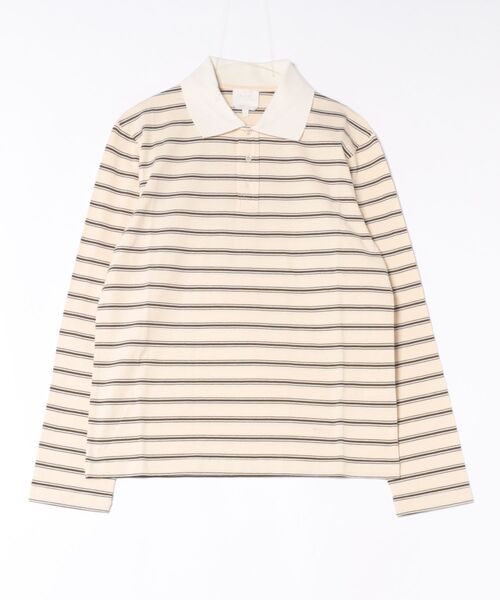 ポロシャツ POLO MANCHES LONGUES RAYE メンズの画像