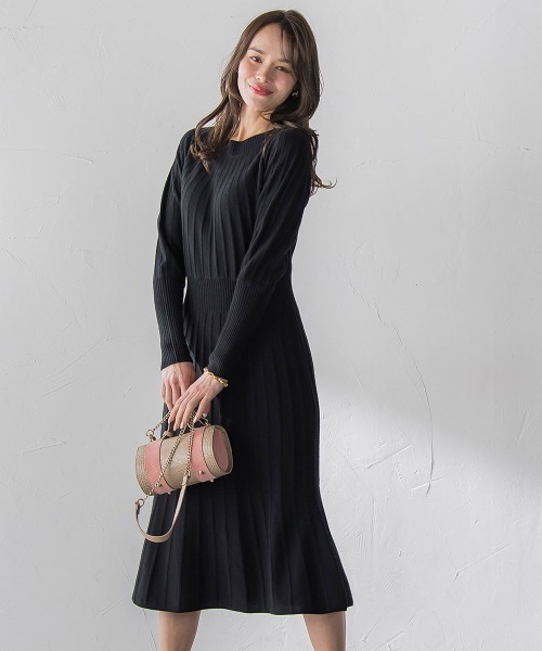 ♦︎④新品 Viaggio Blu ビアッジョブルー ワンピース レース 黒 Viaggio Blu（ビアッジョブルー） パーティードレス ワンピース ニット