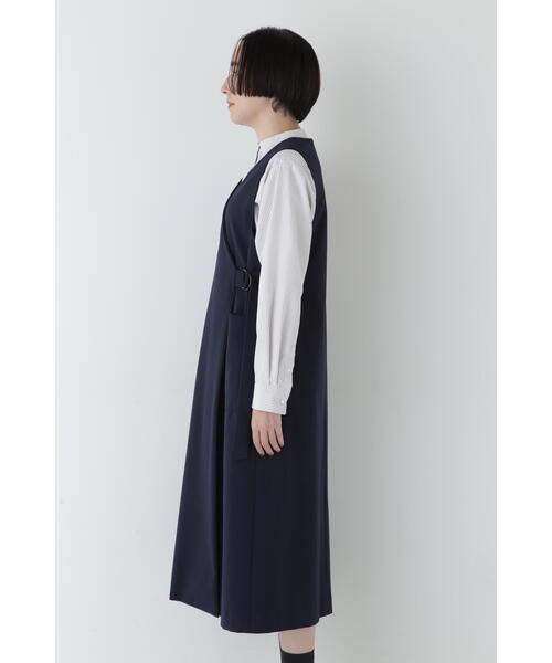 「human woman」 ノースリーブワンピース MEDIUM ネイビー レディースの画像