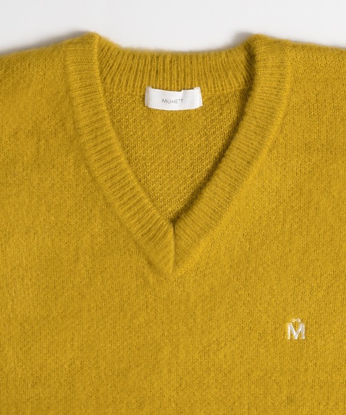 「MUHET」 長袖ニット X-LARGE ブルー レディース_画像2