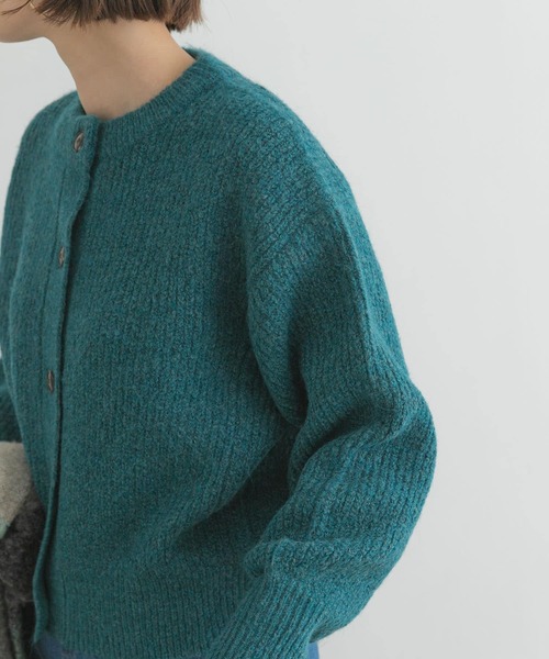 「F by ROSSO」 ニットカーディガン FREE ライトグレー レディース_画像7