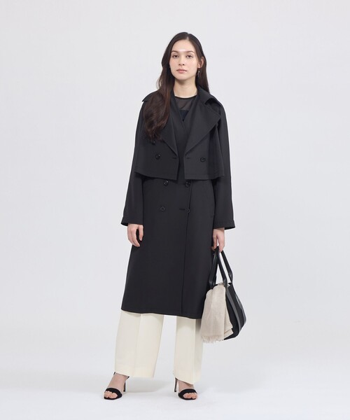 雑誌&カタログ掲載◆EPOCAエポカ◆定価168,000円　3wayニットコート EPOCA（エポカ） トレンチコート コート 3WAYトレンチコート
