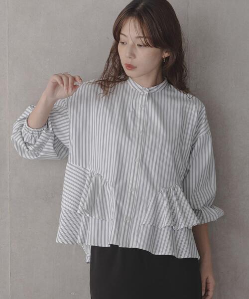 URBAN RESEARCH Sonny Label ブラウス シャツ 「WEB限定」バンドカラー