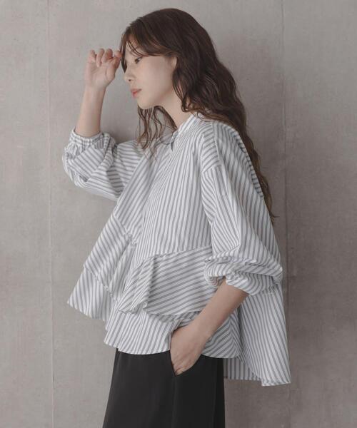 URBAN RESEARCH Sonny Label ブラウス シャツ 「WEB限定」バンドカラー