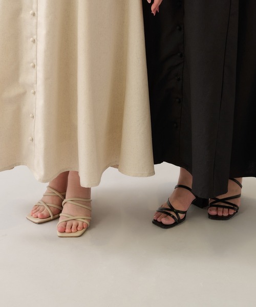 「Louiosy」 半袖ワンピース X-LARGE ブラック レディース_画像3