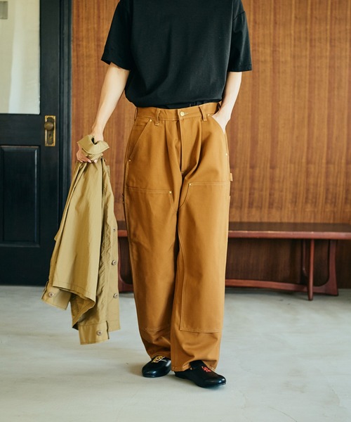 ワイドパンツ パンツ メンズ レディースの画像