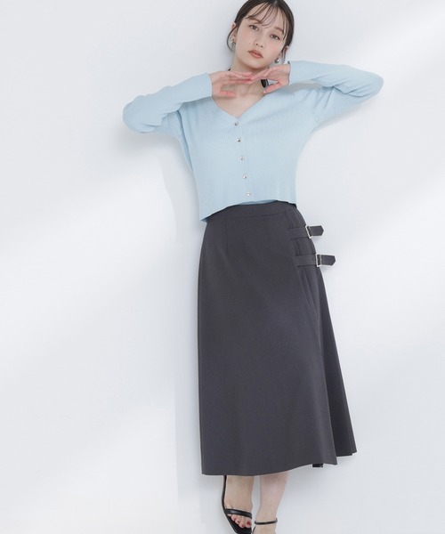 グレー　スカート　サイズS ベーシックスカート　春夏　新品タグ付き　ストレッチ NATURAL BEAUTY BASIC（ナチュラルビューティーベーシック） ロング
