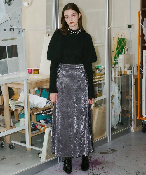 「VIOLETTA」 長袖ニット FREE ライトパープル レディース_画像4