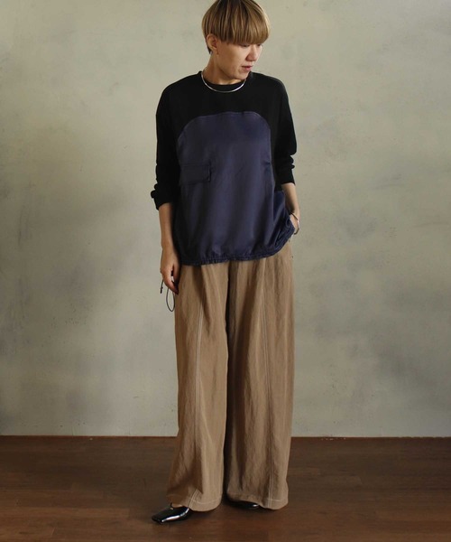 「BITTOKO」 長袖カットソー FREE ブラック レディース_画像3