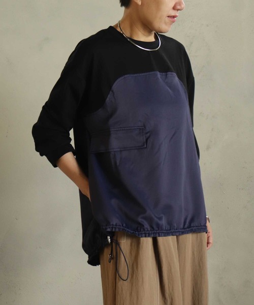 「BITTOKO」 長袖カットソー FREE ブラック レディース_画像6