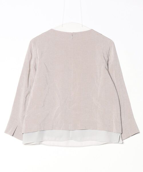 「AMACA」 長袖ブラウス 38 ベージュ レディース_画像2