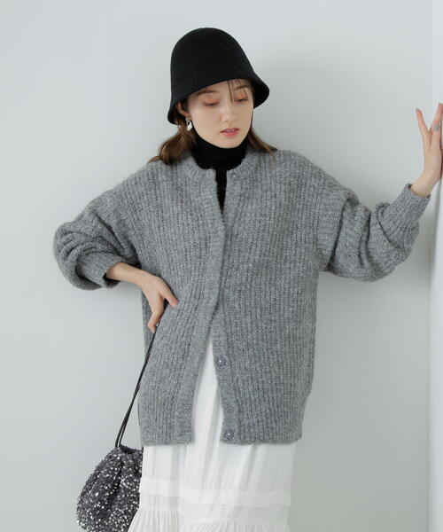 「N.（N. Natural Beauty Basic）」 ニットカーディガン MEDIUM ベージュ レディース_画像2