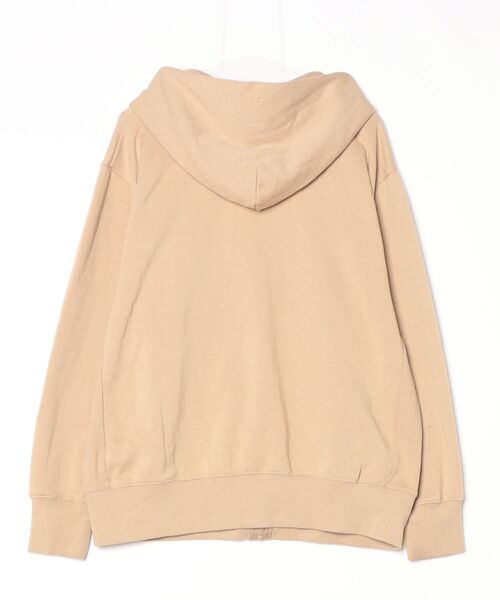 「OP Ocean Pacific」 ワンポイントジップアップパーカー L ベージュ レディース_画像2