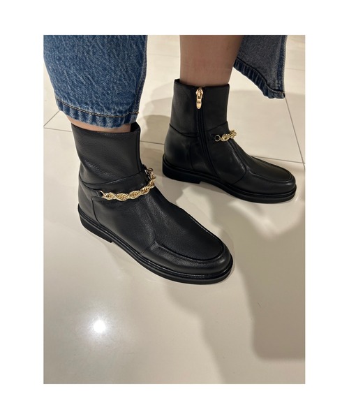 「Mollini」 ブーツ 38 ブラック レディース_画像5