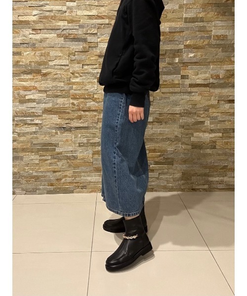 「Mollini」 ブーツ 38 ブラック レディース_画像7