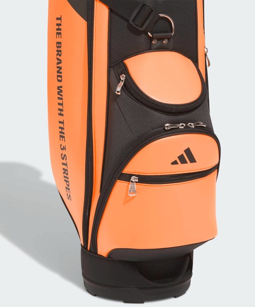 レンさん用adidas ゴルフキャディバッグ ブラック/オレンジ adidas（アディダス） ゴルフ AG カート バッグ「adidas Golf
