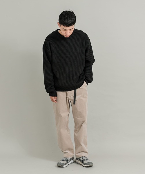 「EKAL」 長袖ニット MEDIUM ブラック メンズ_画像7