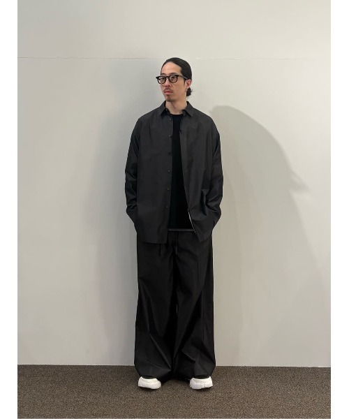 シャツ onegravity / コットンシルク オーバーレイヤーシャツ メンズの画像