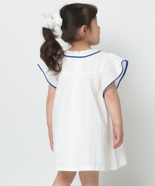ワンピース ブルーベリー半袖フリルワンピース キッズ 子供服 女の子