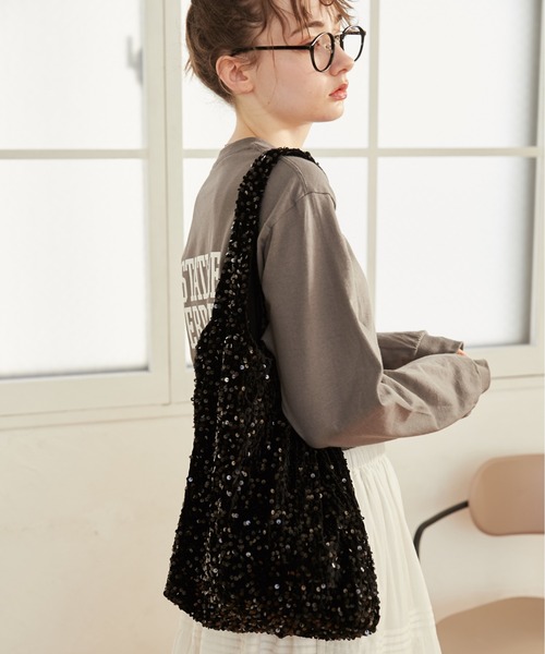 「ANGIE」 トートバッグ FREE シルバー レディース_画像9