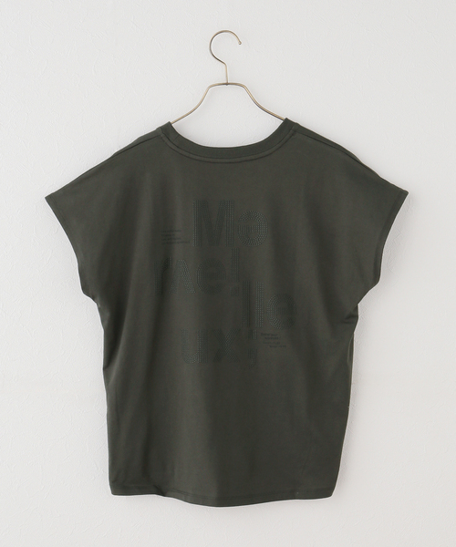 tシャツ フレンチスリーブロゴTシャツ レディースの画像