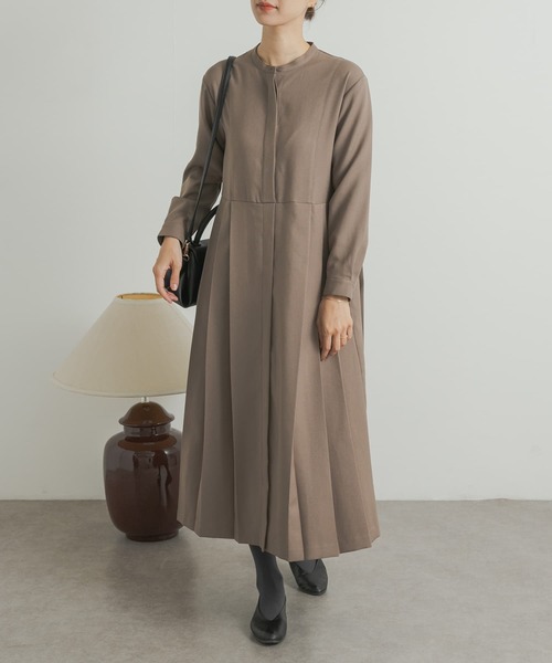 「URBAN RESEARCH DOORS」 長袖ワンピース SMALL グレー レディース_画像2