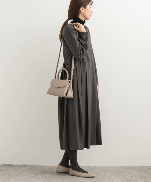「URBAN RESEARCH DOORS」 長袖ワンピース SMALL グレー レディース_画像4