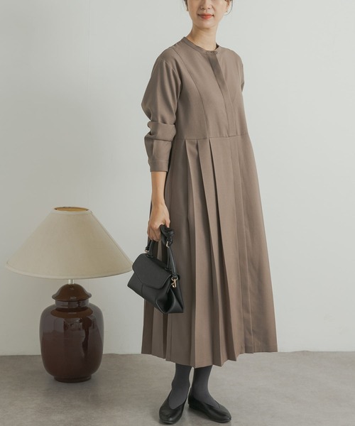 「URBAN RESEARCH DOORS」 長袖ワンピース SMALL グレー レディース_画像8