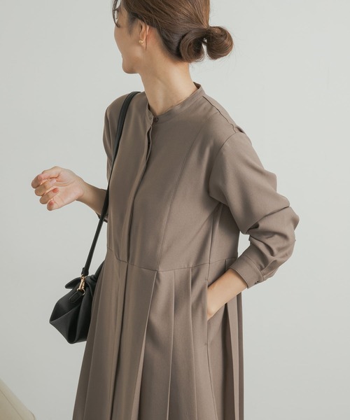 「URBAN RESEARCH DOORS」 長袖ワンピース SMALL グレー レディース_画像9