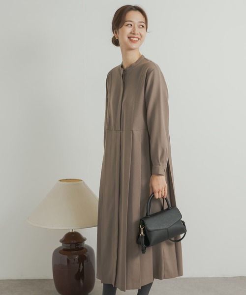 「URBAN RESEARCH DOORS」 長袖ワンピース SMALL グレー レディース_画像10